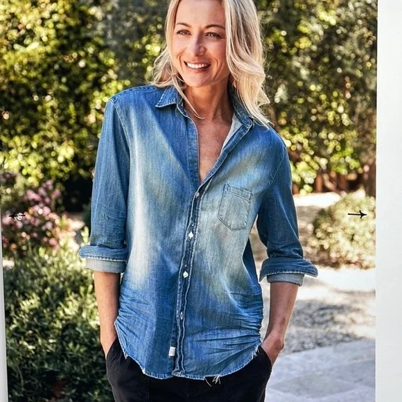 Frank & Eileen Famous Denim Shirt Size L - Picture 3 of 17